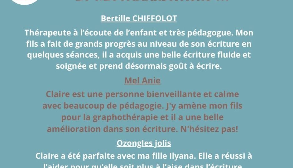Un grand merci pour vos avis et recommandations(1)